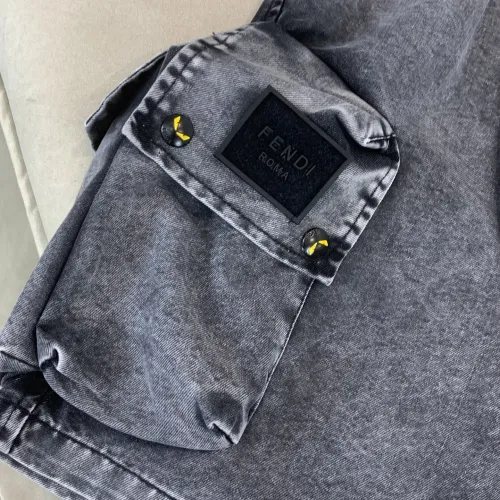 Replica Fendi Pants For Men #1443912 $88.00 USD for Wholesale