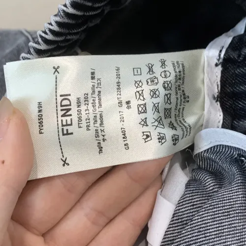 Replica Fendi Pants For Men #1443912 $88.00 USD for Wholesale