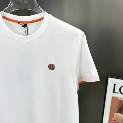 Replica Hermes T-Shirts Short Sleeved For Men #1443923 $56.00 USD for Wholesale