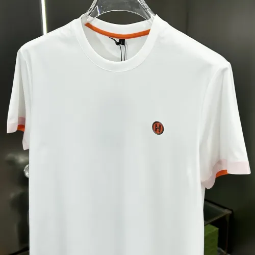 Replica Hermes T-Shirts Short Sleeved For Men #1443923 $56.00 USD for Wholesale
