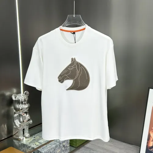 Wholesale Hermes T-Shirts Short Sleeved For Men #1443927 $64.00 USD, Wholesale Quality Replica Hermes T-Shirts
