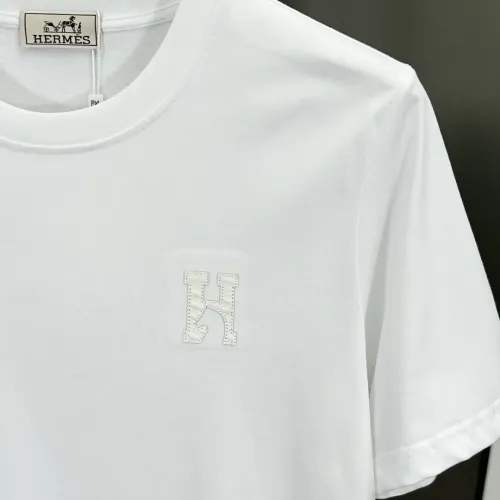 Replica Hermes T-Shirts Short Sleeved For Men #1443929 $56.00 USD for Wholesale
