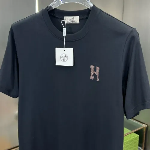 Replica Hermes T-Shirts Short Sleeved For Men #1443930 $56.00 USD for Wholesale