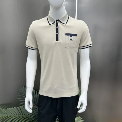 Replica Hermes T-Shirts Short Sleeved For Men #1443946 $68.00 USD for Wholesale