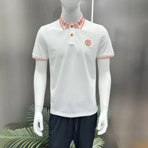 Replica Hermes T-Shirts Short Sleeved For Men #1443956 $64.00 USD for Wholesale
