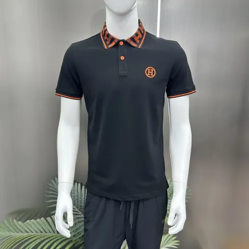 Replica Hermes T-Shirts Short Sleeved For Men #1443957 $64.00 USD for Wholesale