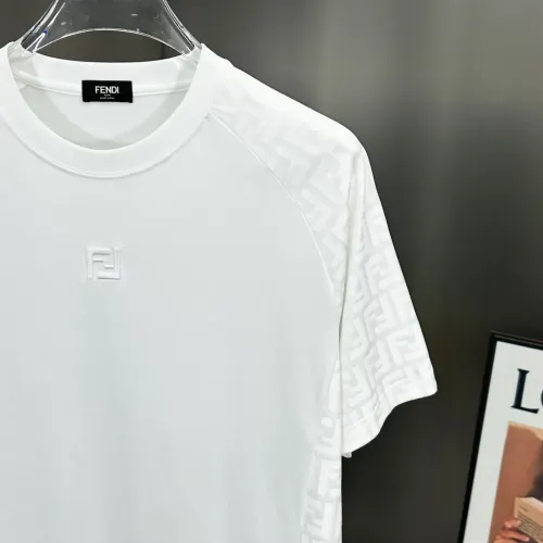 Replica Fendi T-Shirts Short Sleeved For Men #1444092 $80.00 USD for Wholesale
