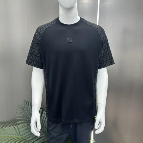 Replica Fendi T-Shirts Short Sleeved For Men #1444093 $80.00 USD for Wholesale