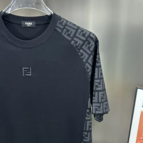 Replica Fendi T-Shirts Short Sleeved For Men #1444093 $80.00 USD for Wholesale