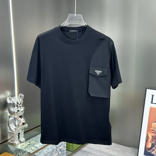 Wholesale Prada T-Shirts Short Sleeved For Men #1444095 $80.00 USD, Wholesale Quality Replica Prada T-Shirts