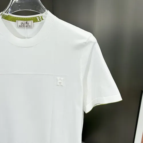 Replica Hermes T-Shirts Short Sleeved For Men #1444112 $80.00 USD for Wholesale