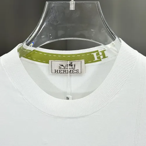 Replica Hermes T-Shirts Short Sleeved For Men #1444112 $80.00 USD for Wholesale