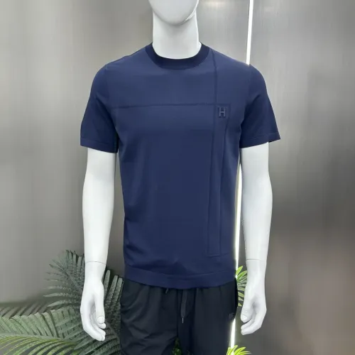 Replica Hermes T-Shirts Short Sleeved For Men #1444113 $80.00 USD for Wholesale
