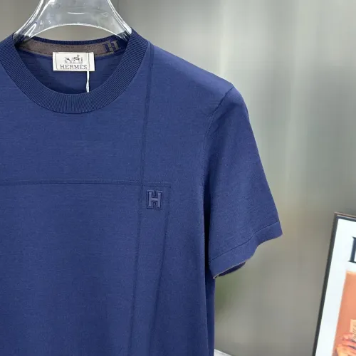 Replica Hermes T-Shirts Short Sleeved For Men #1444113 $80.00 USD for Wholesale