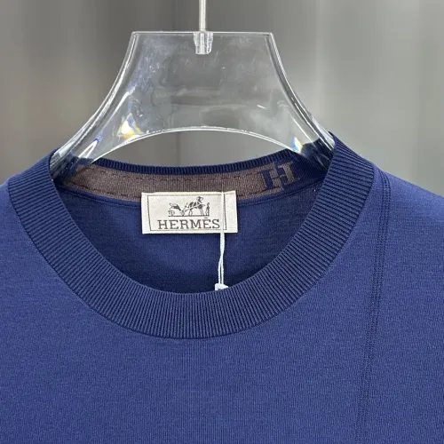 Replica Hermes T-Shirts Short Sleeved For Men #1444113 $80.00 USD for Wholesale