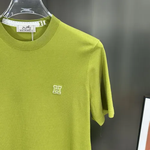 Replica Hermes T-Shirts Short Sleeved For Men #1444115 $80.00 USD for Wholesale