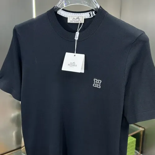 Replica Hermes T-Shirts Short Sleeved For Men #1444117 $80.00 USD for Wholesale
