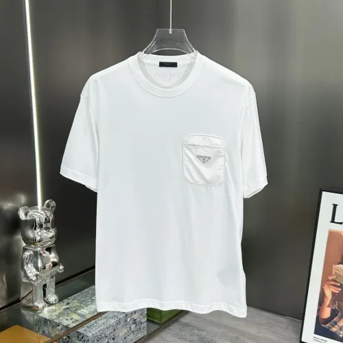 Wholesale Prada T-Shirts Short Sleeved For Men #1444118 $80.00 USD, Wholesale Quality Replica Prada T-Shirts