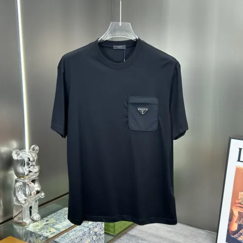 Wholesale Prada T-Shirts Short Sleeved For Men #1444119 $80.00 USD, Wholesale Quality Replica Prada T-Shirts