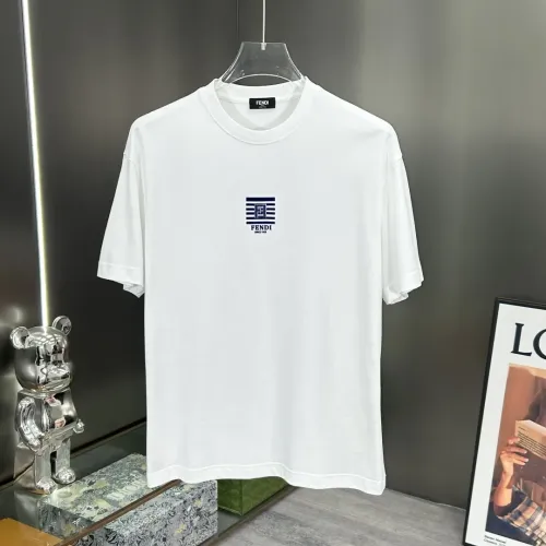 Wholesale Fendi T-Shirts Short Sleeved For Men #1444120 $80.00 USD, Wholesale Quality Replica Fendi T-Shirts