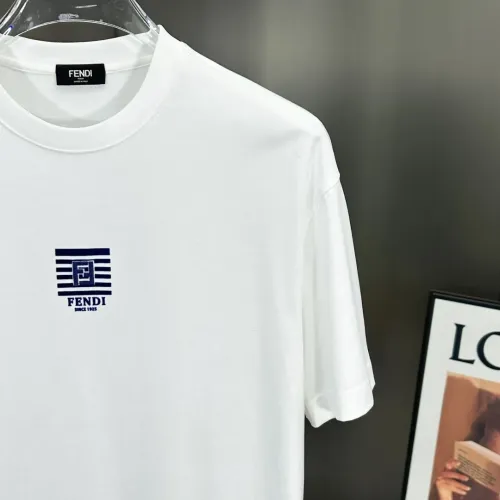 Replica Fendi T-Shirts Short Sleeved For Men #1444120 $80.00 USD for Wholesale