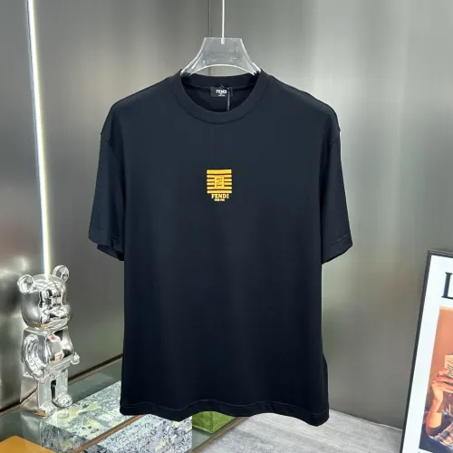 Wholesale Fendi T-Shirts Short Sleeved For Men #1444121 $80.00 USD, Wholesale Quality Replica Fendi T-Shirts