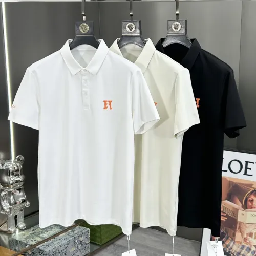 Replica Hermes T-Shirts Short Sleeved For Men #1444196 $60.00 USD for Wholesale