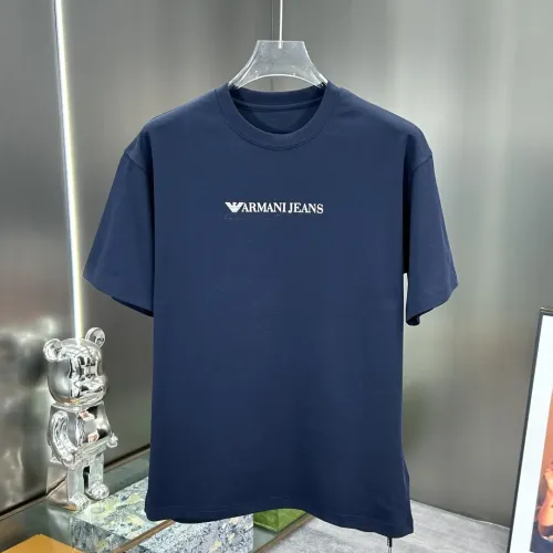 Wholesale Armani T-Shirts Short Sleeved For Men #1444244 $56.00 USD, Wholesale Quality Replica Armani T-Shirts