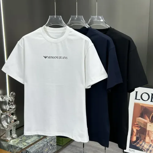 Replica Armani T-Shirts Short Sleeved For Men #1444245 $56.00 USD for Wholesale