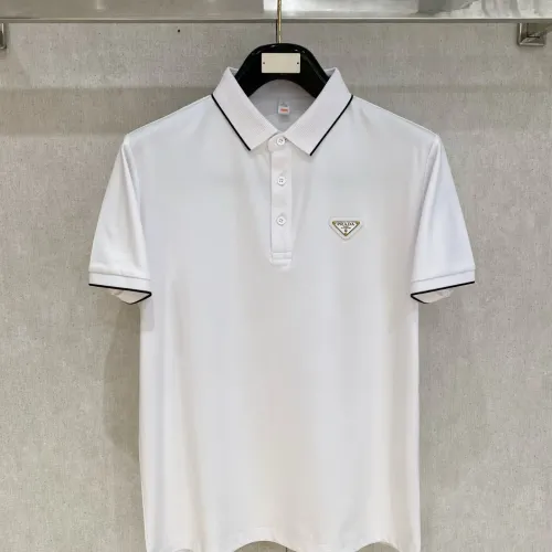 Wholesale Prada T-Shirts Short Sleeved For Men #1444277 $76.00 USD, Wholesale Quality Replica Prada T-Shirts