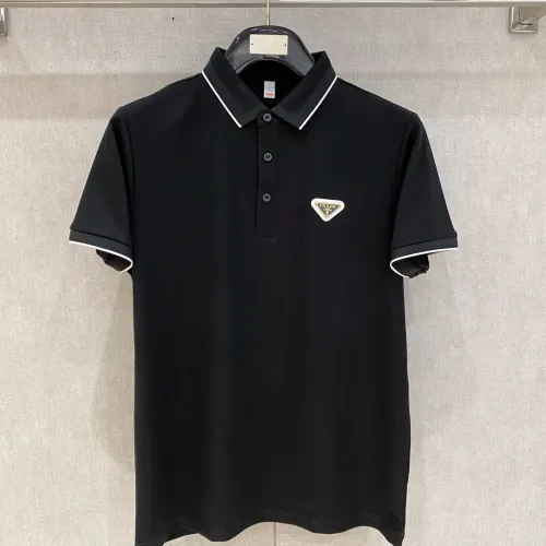 Wholesale Prada T-Shirts Short Sleeved For Men #1444279 $76.00 USD, Wholesale Quality Replica Prada T-Shirts