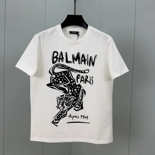 Wholesale Balmain T-Shirts Short Sleeved For Unisex #1444320 $72.00 USD, Wholesale Quality Replica Balmain T-Shirts