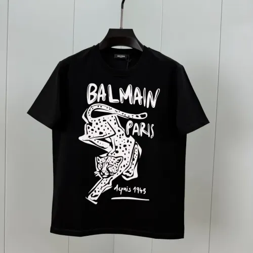 Wholesale Balmain T-Shirts Short Sleeved For Unisex #1444322 $72.00 USD, Wholesale Quality Replica Balmain T-Shirts