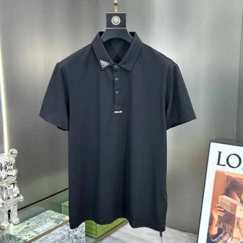 Wholesale Prada T-Shirts Short Sleeved For Men #1444376 $60.00 USD, Wholesale Quality Replica Prada T-Shirts