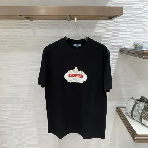 Wholesale Prada T-Shirts Short Sleeved For Men #1444390 $72.00 USD, Wholesale Quality Replica Prada T-Shirts