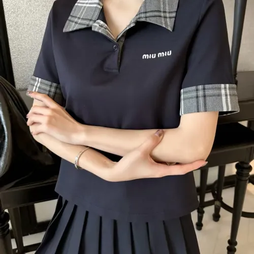 Replica MIU MIU Tracksuits Short Sleeved For Women #1444398 $122.00 USD for Wholesale