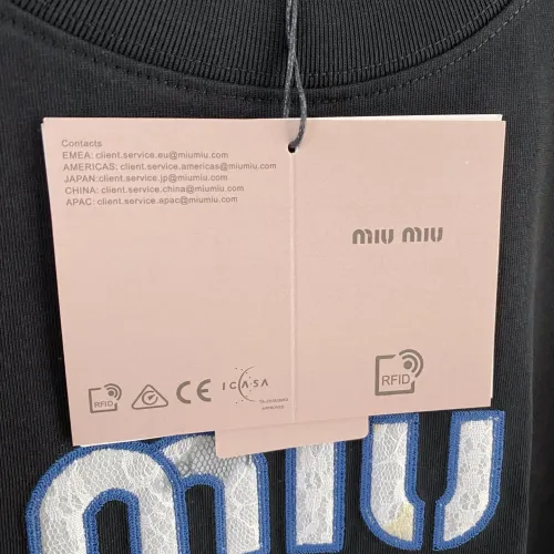 Replica MIU MIU T-Shirts Short Sleeved For Unisex #1444455 $72.00 USD for Wholesale