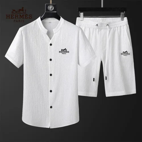 Wholesale Hermes Tracksuits Short Sleeved For Men #1444640 $68.00 USD, Wholesale Quality Replica Hermes Tracksuits