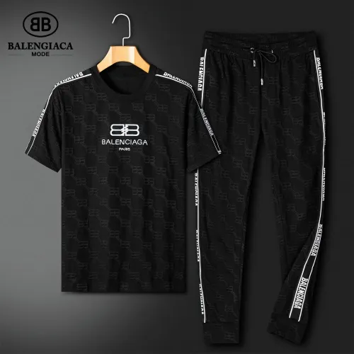 Wholesale Balenciaga Fashion Tracksuits Short Sleeved For Men #1444737 $92.00 USD, Wholesale Quality Replica Balenciaga Fashion Tracksuits