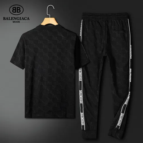Replica Balenciaga Fashion Tracksuits Short Sleeved For Men #1444737 $92.00 USD for Wholesale