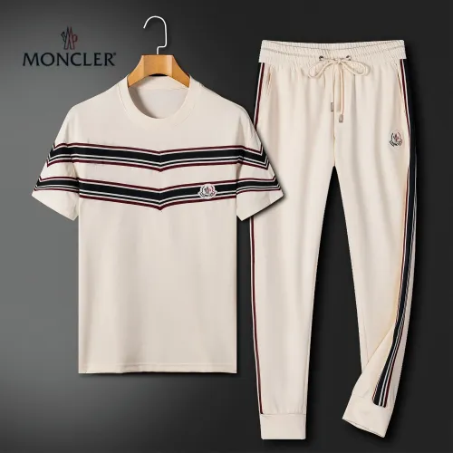 Wholesale Moncler Tracksuits Short Sleeved For Men #1444754 $92.00 USD, Wholesale Quality Replica Moncler Tracksuits