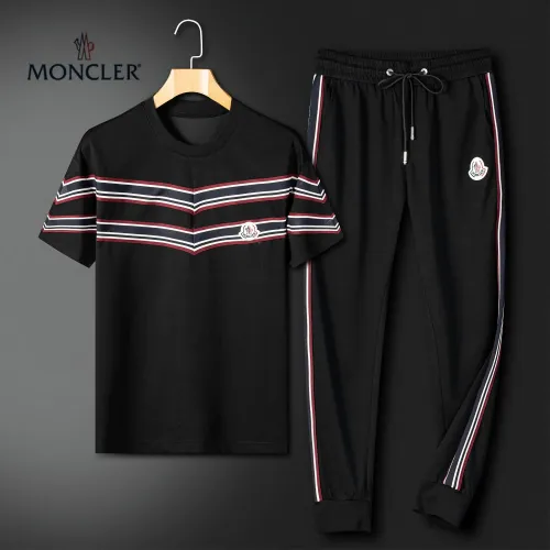 Wholesale Moncler Tracksuits Short Sleeved For Men #1444758 $92.00 USD, Wholesale Quality Replica Moncler Tracksuits