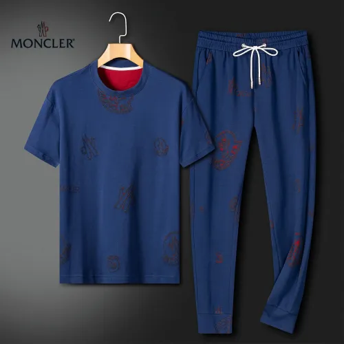 Wholesale Moncler Tracksuits Short Sleeved For Men #1444759 $92.00 USD, Wholesale Quality Replica Moncler Tracksuits