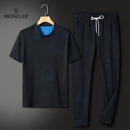 Wholesale Moncler Tracksuits Short Sleeved For Men #1444760 $92.00 USD, Wholesale Quality Replica Moncler Tracksuits