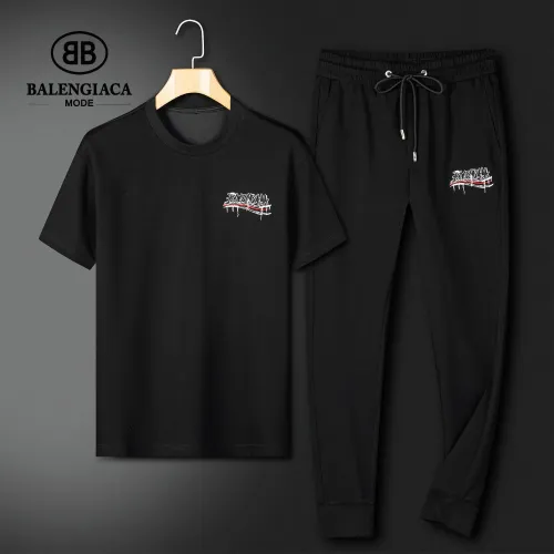 Wholesale Balenciaga Fashion Tracksuits Short Sleeved For Men #1444762 $92.00 USD, Wholesale Quality Replica Balenciaga Fashion Tracksuits