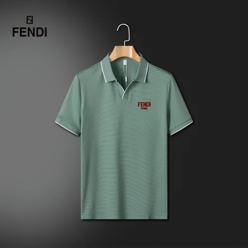 Wholesale Fendi T-Shirts Short Sleeved For Men #1444810 $42.00 USD, Wholesale Quality Replica Fendi T-Shirts