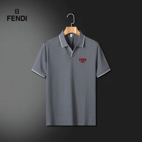 Wholesale Fendi T-Shirts Short Sleeved For Men #1444811 $42.00 USD, Wholesale Quality Replica Fendi T-Shirts