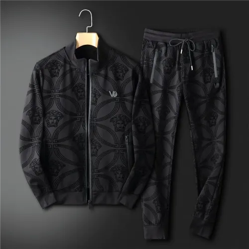 Wholesale Versace Tracksuits Long Sleeved For Men #1444838 $92.00 USD, Wholesale Quality Replica Versace Tracksuits