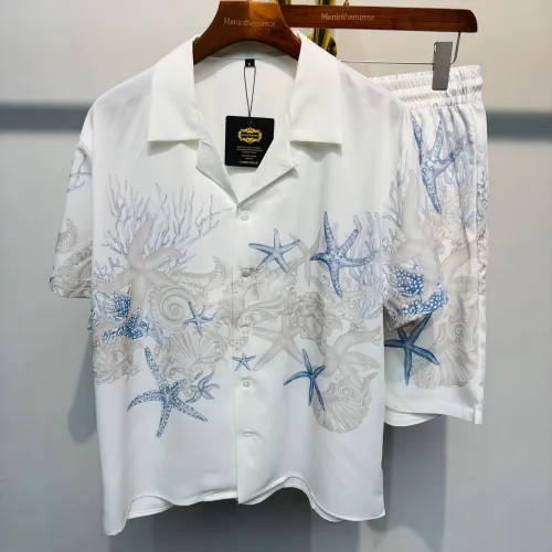 Wholesale Versace Tracksuits Short Sleeved For Men #1444866 $76.00 USD, Wholesale Quality Replica Versace Tracksuits