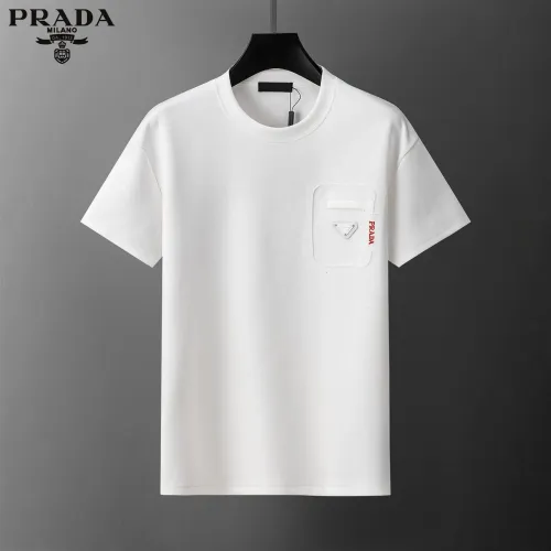 Replica Prada Tracksuits Short Sleeved For Men #1444870 $80.00 USD for Wholesale
